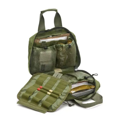 500D Cordura Tactical Medical Kit Combat Lifesaver Bag Medical MOLLE Compatible With PALS Webbing