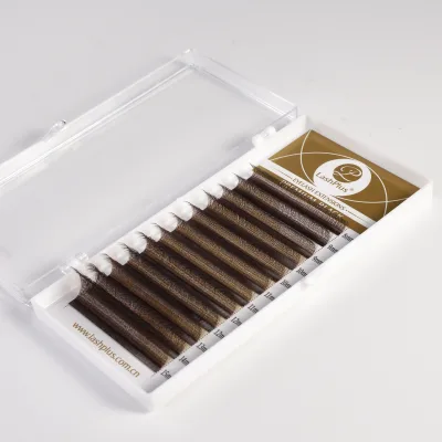 LashPlus W Shape Hand Made 3D 4D 5D Premade Brown W Lashes Eyelash Extensions Supplier