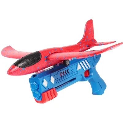 2022 New Coming Throwing Foam Plane with Airplane Launcher One-click Ejection Shooting Catapult Plane Toys Gun for Kids
