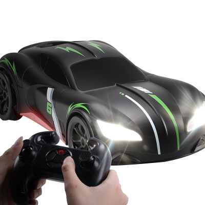 2.4Ghz Mini Speed Rc Black Sports Car Convertible Drift Vehicls Simulation Spraying Smoke Remote Control Car with Light