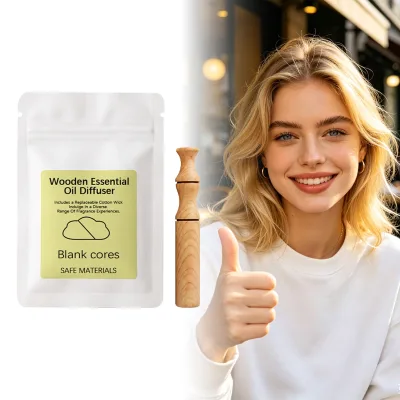 Hot Sale Beech Wood Essential Oil Inhaler Nose Cleanser Refreshing Body Care Mint Herbal Pen Vaporizers Essential Oil Inhalers