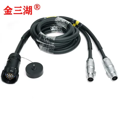 Socapex 19-pin Male to Dual NL8 Female 8-pin Speakon Y-splitter Power-audio Cable for Speakers Made in China