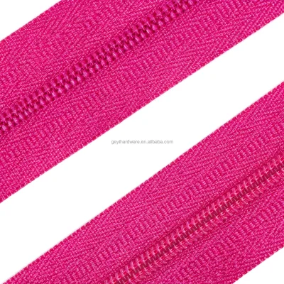 Heavy Duty Anti Corrosion Nylon Coil Zipper Rolls High Strength Zipper Tape for Camping Backpack Hiking Accessories