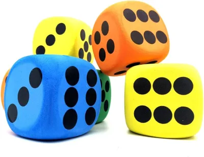 Custom High Quality Polyhedral Eco-Friendly Large Eva Foam Dice Toys Soft Play with Logo