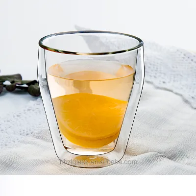 HOT HOT HOT!Chinese Factory Wholesale Fashionable Handmade  Double Wall Glasses Beer Cups 240ml Cappuccino Coffee Cups Tea Mugs