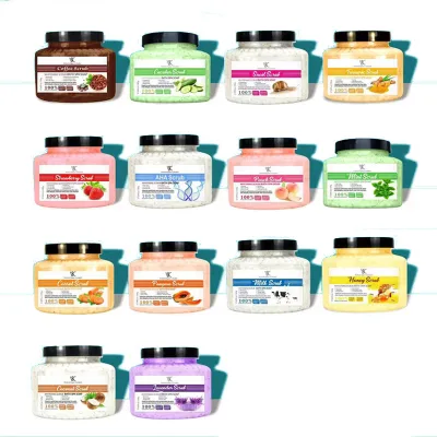 Vegan Whole Body Scrub Coffee Bath Salt with Herbal Ingredients Exfoliating Sugar Exfoliating Chicken Skin Removal Body Scrub