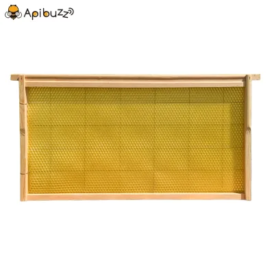 Langstroth Reinforced Wood Cross Wiring Bee Hive Deep Frames & Beeswax Foundation Apiculture Equipment Beekeeping Tool Supplies