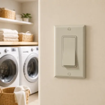  Style Wall Switch Self-Grounding 15A 120V Home Upgrade Solution UL Listed Quick Snap Plate for Living Room