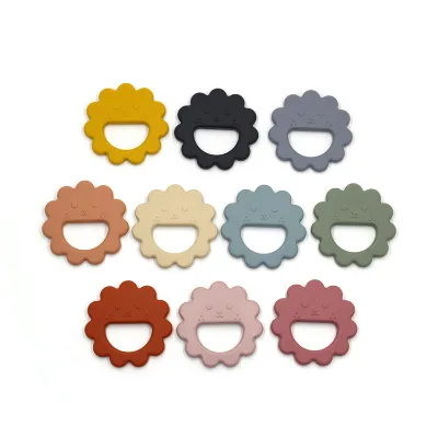 New Design Food Grade Soft Silicone Teether Chew Baby Teether Rattle Toy