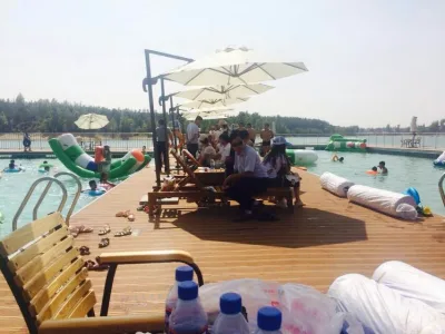 Modern Deeply Textured Surface WPC Decking Anti UV Wood Grain with Enhanced Grip 100% Recyclable for Pool Surrounds & Wet Areas