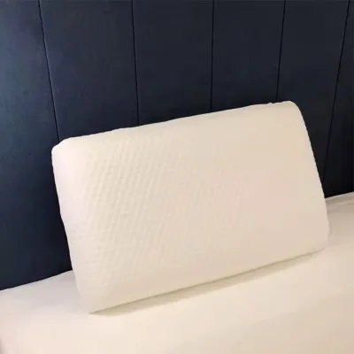 Ergonomic Orthopedic Contour Support Pillow with Pillowcase for Side Back Stomach Sleepers for Camping