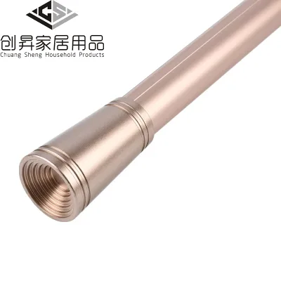 Simple Modern Minimalist Style Telescopic Curtain Rod Single Double Mounting Brackets Aluminum Alloy Decorative Finials Sold