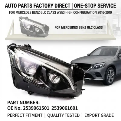 Front Headlight 2539061501 2539061601 Head Lamps Head Light for Mercedes Benz GLC Class W253 High Configuration 2016-2019