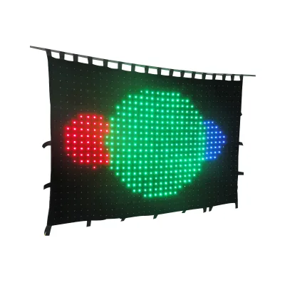 P10cm LED Video Wall Soft Flexible LED Curtain Cloth for Wedding Stage Lighting LED Screen Event
