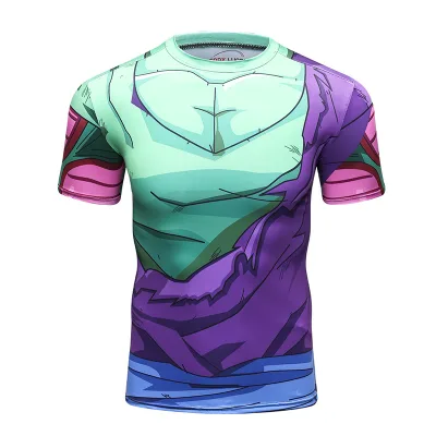 New Series Anime T Shirt Men's Printed Vegeta Sublimation T-Shirts Sportswear