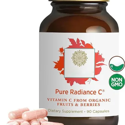 OEM Natural Organic Fruit Berry Vitamin C Capsules, Boost Immunity, Support Collagen & Glowing Skin, Gentle on Stomach, Non-GMO