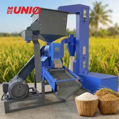 Factory Wholesale Paddy Processing Bucket Elevator Vibrating Screen Rice Milling Machine