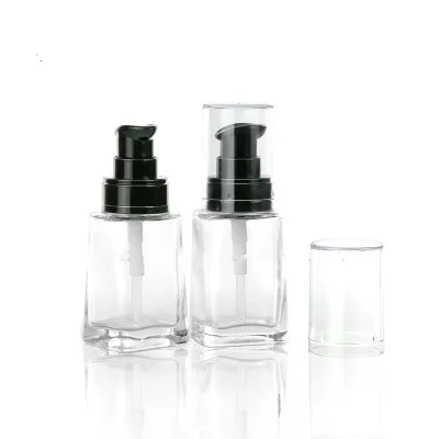 Foundation Liquid Bottle 30ml Isolation Cream Bottle Sunscreen Bottle Cosmetic Essence Glass Bottlec