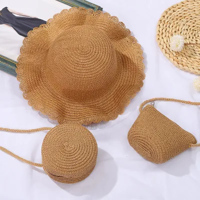 Fashionable Item Eco-Friendly Straw Summer Handwoven Kids Hat From China