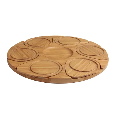 Sublimation Blanks Bamboo Drink Tea Cup coaster Premium Bamboo coaster Set