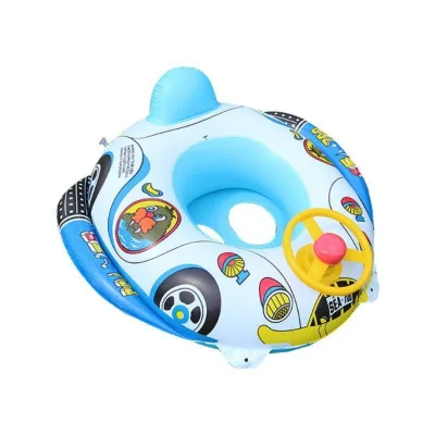 Good Quality CE Standard PVC Airship Design Inflatable Sitting Swim Ring for Kid's Toys