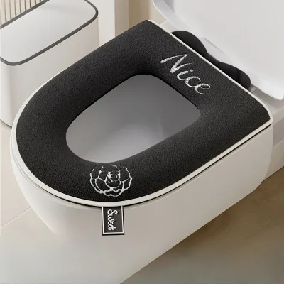 Universal Household Toilet Seat Cushion, Suitable for All Seasons, With Zipper Toilet Seat Cushion Cover, Toilet Seat Cushion.