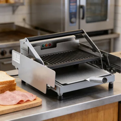 800W/2000W Double Layer Commercial Hamburger Bun Toaster Machine Automatic Electric Burger Grill Stainless Steel Easy Cleaning