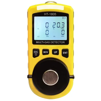 Ht-1805 4 in 1 Gas Analyzer Detector H2s Public Multi Gas Detector Used in Mining, Metallurgy , Security Ring