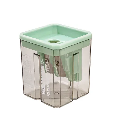 Children's Cartoon Double Hole Pencil Sharpener Pupils Creative Pencil Sharpener Cute Portable Pencil Sharpener