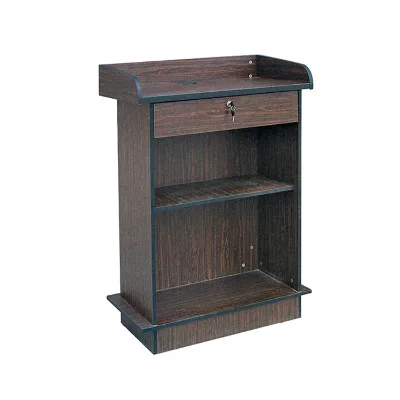 Hot Sale Lecture Stand Lectern Wooden Podium Designs Wooden Classic Pulpit University Lecture Hall Speech Table