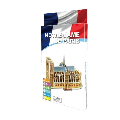 DIY Assemble Toy Paper Model 3D Puzzle Notre Dame De Paris for Children