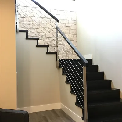 Stainless Steel Cable Railing Kit Interior Metal Stair Railing
