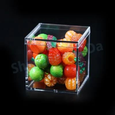 Square Sweets Favour Box for Party Gift Present Candy Plastic Display Box