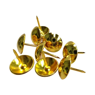 Heavy-duty Thickened Decorative Studs Large Round Head Retro Furniture Nails Decorative Drum-shaped Spikes for Sofas & Doors