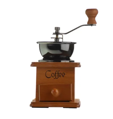 Q Classic Design Wood Core  Coffee Mill Portable Manual Coffee Grinder