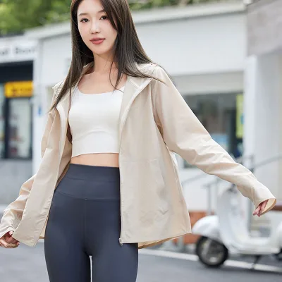 Professional Quality Women's Sunscreen Clothing Breathable Cotton Spandex with UPF 50+ Anti-UV Fast Dry Customizable Print Logo