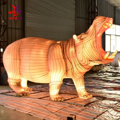HOYECHI Custom Sizes Cultural Animal Lanterns Waterproof Silk CE/UL Certified Motif Lights for Global Events