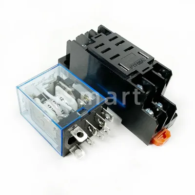 DC12V 24V AC220V 10A DPDT Relay LY2N General Purpose Relay LY2NJ with Power Base Socket 8 pins LY2 Electromagnetic Relays Switch