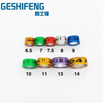 Custom Personalize Ring Durable Multicolor Aluminium Plastic Racing Homing Pigeons Foot Leg Rings*//*4