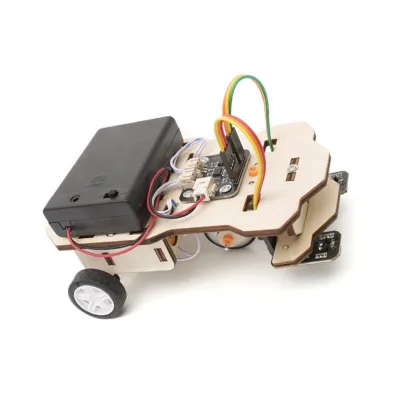 DIY Electric Track Car Kids Model Science Project Toys for Children Technology Fun Physics Experiment Kits Educational Toys Gift
