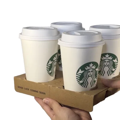 Corrugated Cardboard Disposable Paper Cups Customized Printing for High-temperature Resistant Food Grade Use Coffee Cup