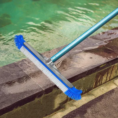 18 Inch Pool Heavy Duty Brush Swimming Pool Accessories 18 Inch Poor Brush with Aluminum Back and Handle