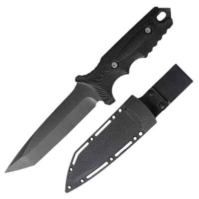 Fixed Blade Hunting Knives With Belt Clip Black Straight Knife Tactical Survival Outdoor Small Bushcraft Combat Knife