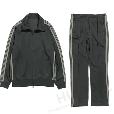 Butterfly Embroidery Ribbon Needles Jackets Men Women 1:1 Top Quality Streetwear Jacket Stripes NEEDLES Track Coats