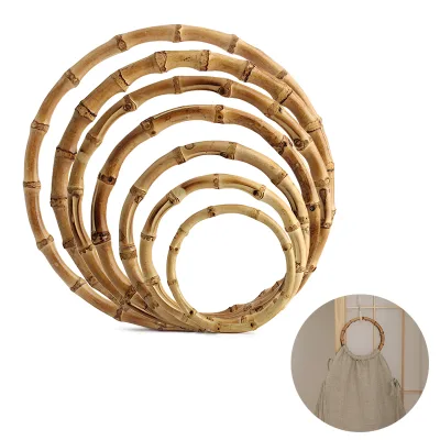 Nolvo World DIY Bags Accessories 9.5/12/15/17/18/22/30/35cm Natural Bamboo Handles for Bags Belts Fashion Luxury Customizable