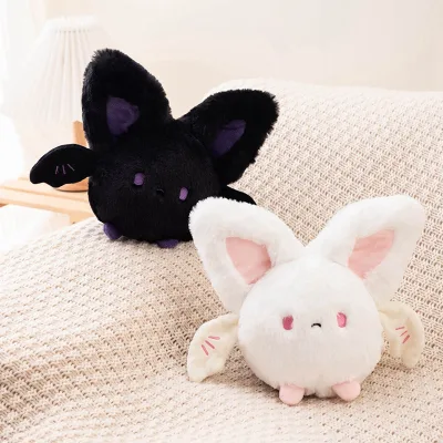 20CM/7.9 Inches Kawaii Fat Bat Plush Doll Cute Flying Bat Plush Toy Soft Stuffed Animals Plush Halloween Gifts Holiday Gift
