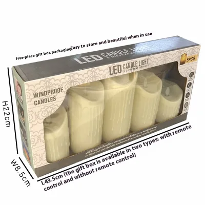 Flameless Swing LED Electronic Votive Candle Flickering Light Pillar Home Decor Christmas Gifts Wedding Dinner Parties