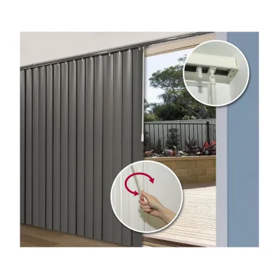 Beige Vertical Folding Blinds
