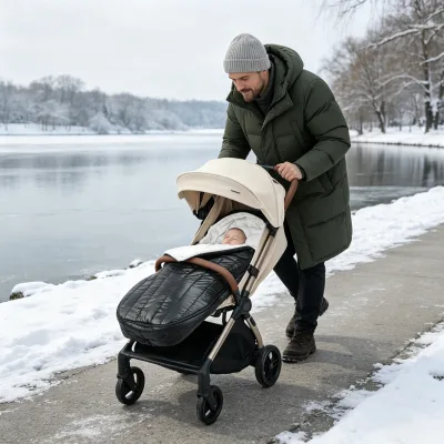 Premium Adjustable Zipper Waterproof Windproof Keep Warm Infant Newborn Swaddle Baby Sleeping Sack Bags Foot Muff for Stroller
