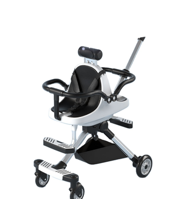 Premium Retractable Handle Foldable Stroller for Two People